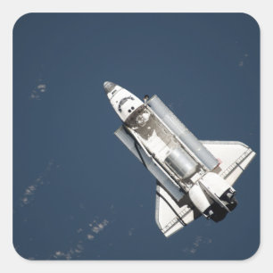 Adesivo Quadrado Ideia aérea da descoberta 2 do vaivém espacial