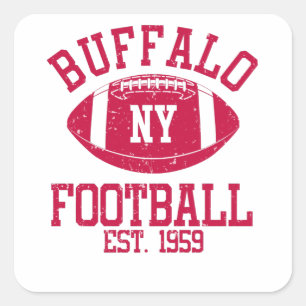 Adesivo Quadrado Ideia atual do adversário do futebol de Buffalo