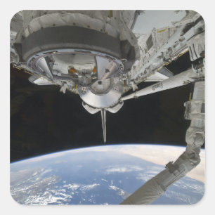 Adesivo Quadrado Ideia da descoberta do vaivém espacial