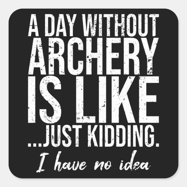 Adesivo Quadrado Ideia divertida de presente esportivo (Frente)