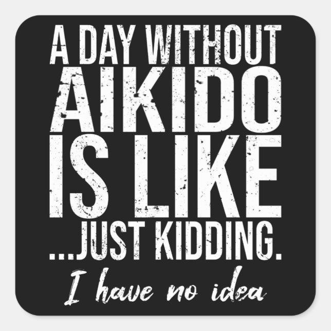 Adesivo Quadrado Ideia divertida de presente esportivo (Frente)