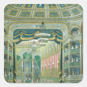 Adesivo Quadrado Ideia do palco da ópera de Paris