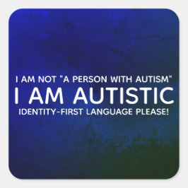 Adesivo Quadrado Identidade - Primeiro Autista