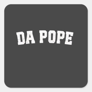 Adesivo Quadrado Igreja Cristã do Papa Leão XIV Da Papa Da