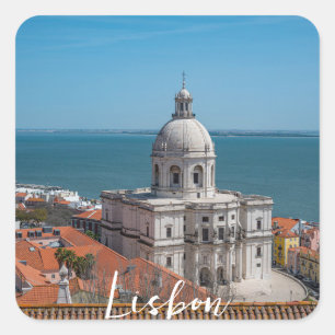 Adesivo Quadrado Igreja de Papais noeis Engrácia em Lisboa, Portuga