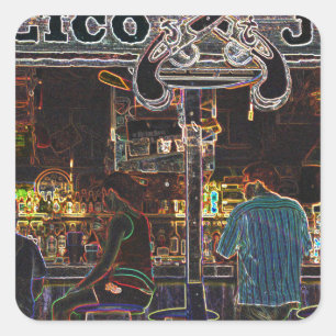 Adesivo Quadrado Ilha Calico Jacks Grand Cayman