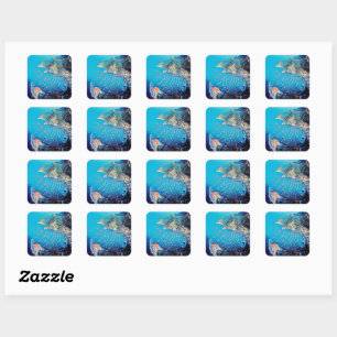 Adesivo Quadrado Ilha CATALINA de PAPAIS NOEIS ldp - Califórnia - 