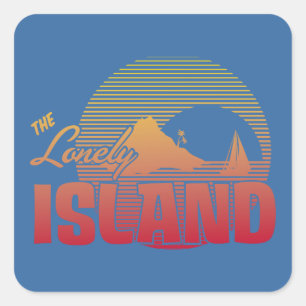 Adesivo Quadrado Ilha de Dookie - cor