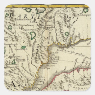 Adesivo Quadrado Ilha Prince Edward, New Brunswick