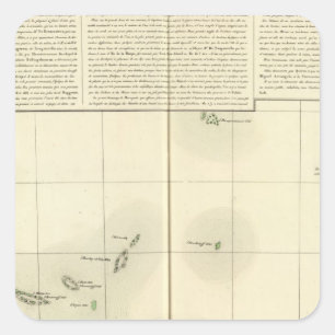Adesivo Quadrado Ilhas de Tuamotu Oceania nenhuns 43