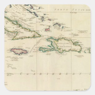 Adesivo Quadrado Ilhas ocidentais 2 de India