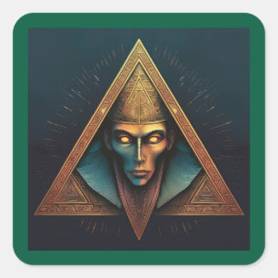 Adesivo Quadrado Illuminati Wall Crest