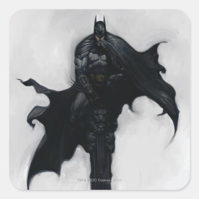 Adesivo Quadrado Ilustração Batman (Frente)
