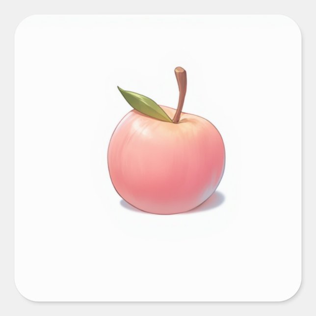 Adesivo Quadrado Ilustração Coletiva de Pastel (Frente)