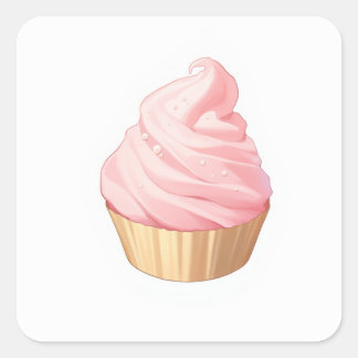 Adesivo Quadrado Ilustração Coletiva de Pastel