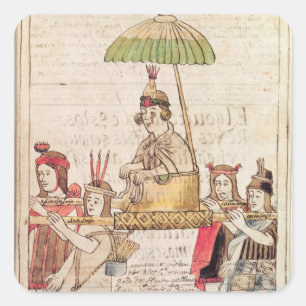 Adesivo Quadrado Ilustração da Huascar Inca
