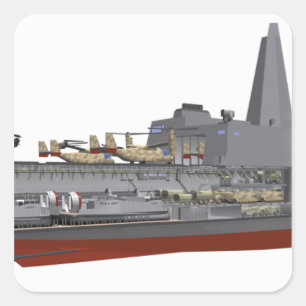 Adesivo Quadrado Ilustração de corte