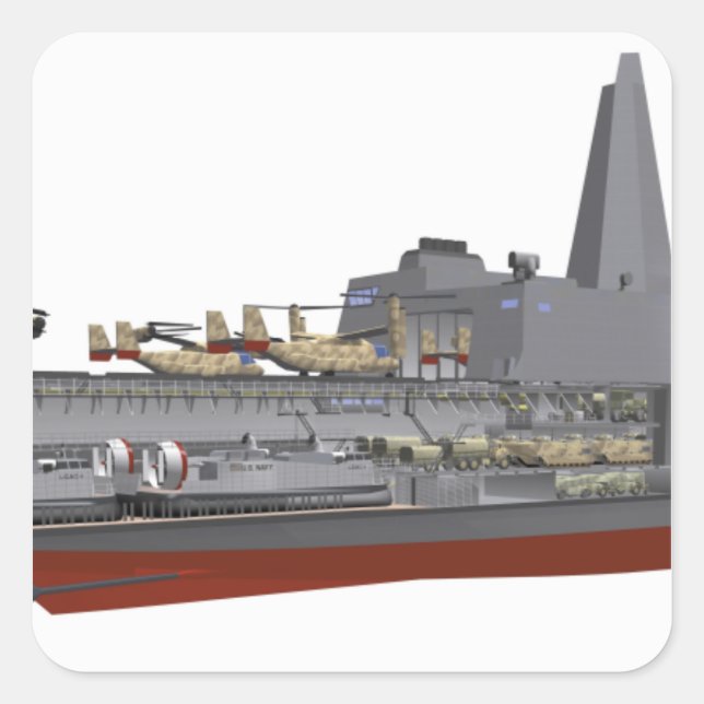 Adesivo Quadrado Ilustração de corte (Frente)