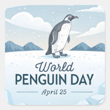 Ilustração de Inverno do Dia Mundial do Pinguim na