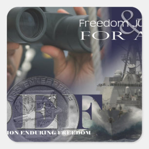 Adesivo Quadrado Ilustração de membros de grupo