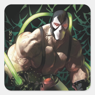 Adesivo Quadrado Ilustração do Enxame de Morcegos do Batman Bane