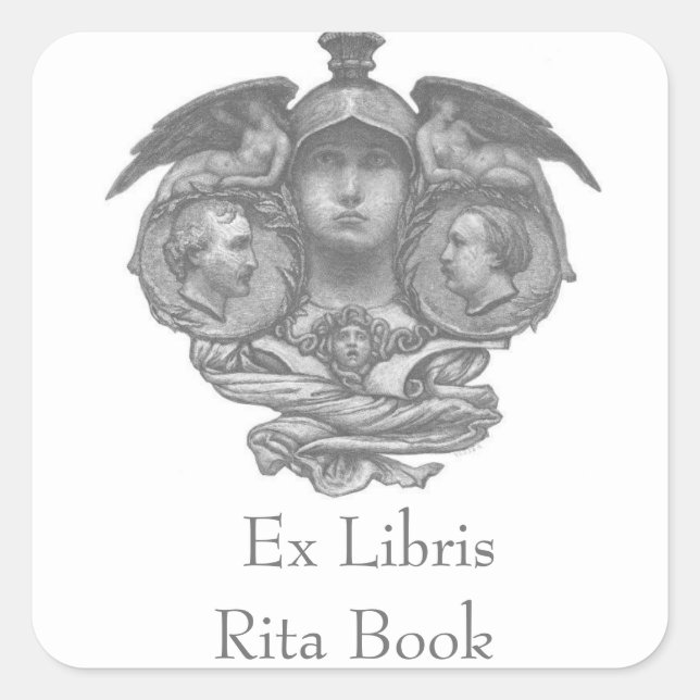 Adesivo Quadrado Ilustração Gustav Doré Do Raven (Frente)