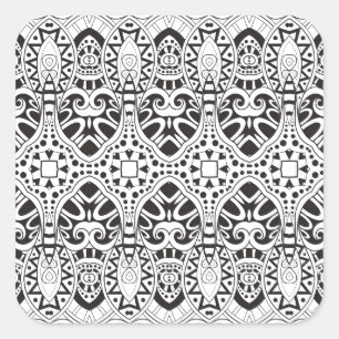 Adesivo Quadrado Ilustração inspirada