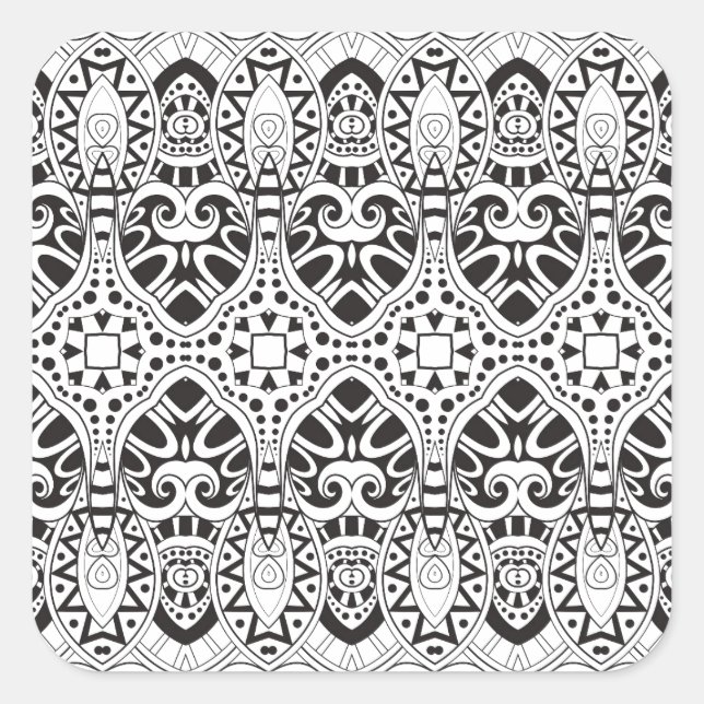 Adesivo Quadrado Ilustração inspirada (Frente)