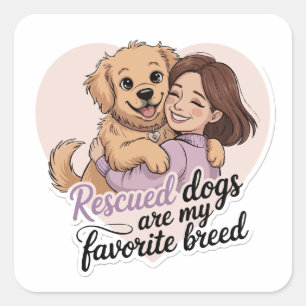 Adesivo Quadrado Ilustração Kawaii de Menina Fofoqueira Abraçando C