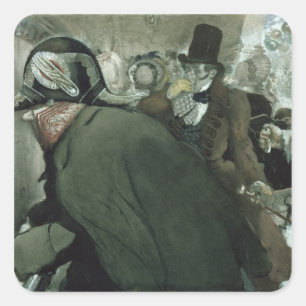 Adesivo Quadrado Ilustração para o nariz por Nikolai Gogol