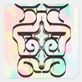 Adesivo Quadrado ilustrações de cores