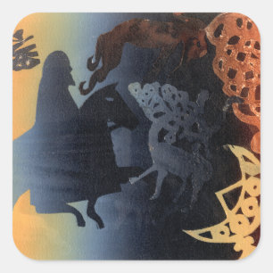 Adesivo Quadrado Imagem Celta