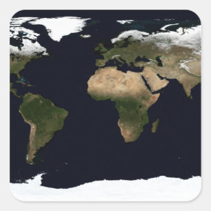 Adesivo Quadrado Imagem global de nosso mundo