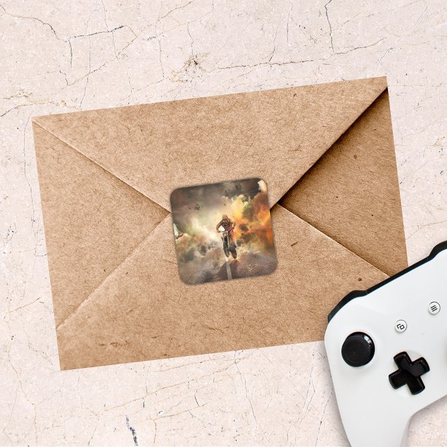 Adesivo Quadrado Imagem Motocross legal (Criador carregado)