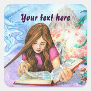 Adesivo Quadrado Imaginação