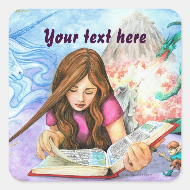 Adesivo Quadrado Imaginação (Frente)