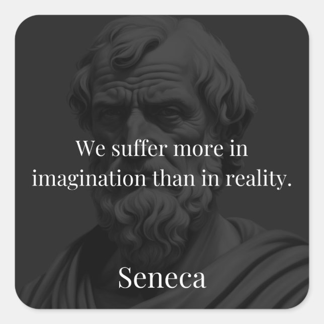 Adesivo Quadrado Imagination and Suffering: Seneca on Perception (Frente)