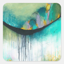 Immerso - Arte de Abstrato Expressionismo Quadrado