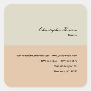 Adesivo Quadrado Imobiliário Simples Profissional