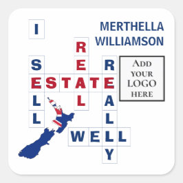 Adesivo Quadrado Imóveis do logotipo Realtor NEW ZEALAND