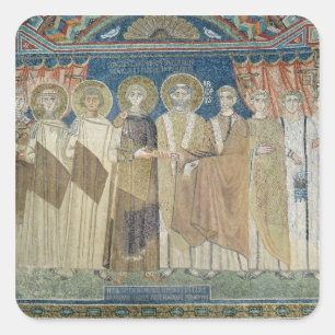 Adesivo Quadrado Imperador Constantine IV concede imunidade fiscal