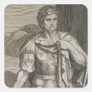 Adesivo Quadrado Imperador de Nero Claudius Caesar do ANÚNCIO de