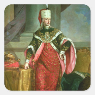 Adesivo Quadrado Imperador Francis mim imperador romano santamente