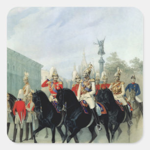 Adesivo Quadrado Imperador Nicholas mim e duque grande Alexander