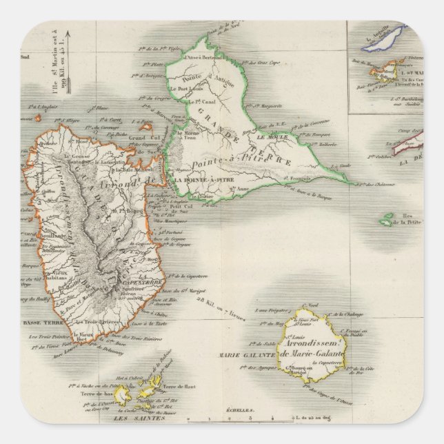 Adesivo Quadrado Império americano (Frente)