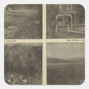 Adesivo Quadrado Império do interior das cenas