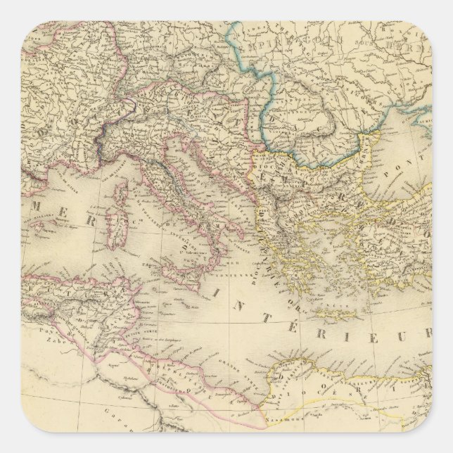 Adesivo Quadrado Império Romano 4 (Frente)