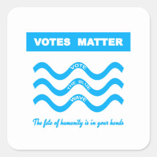 Adesivo Quadrado Importância de Votos