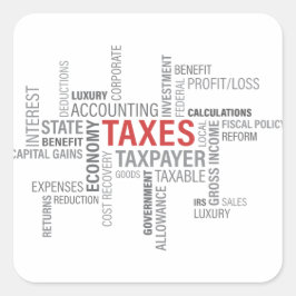Adesivo Quadrado Impostos