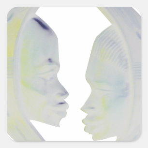 Adesivo Quadrado Impressão africano Hakuna Matata Design